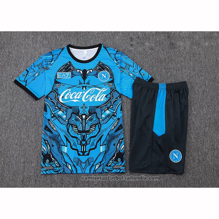 Chandal del Napoli Manga Corta 25/26 Azul - Pantalon Corto